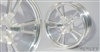 SSD RC V Spoke Front 2.2" Drag Racing Wheels (Silver) (2)