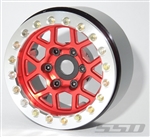 SSD RC Single 1.9" Boxer Wheel (Red) (1)