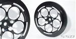 SSD RC 5 Hole Narrow Drag Front 2.2" Wheels (Black) (2)