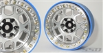 SSD RC 2.2" Boxer PL Beadlock Wheels (Silver) (2)