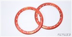 SSD RC 2.2'' Orange Aluminum Beadlock Rings (2)