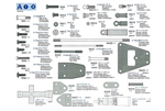 Tamiya RC Metal Parts Parts Bag A for 56309