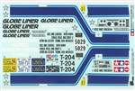 Tamiya RC Globe Liner Sticker Sheet