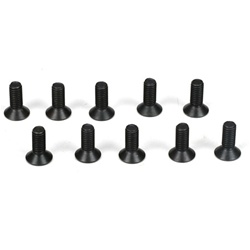 Team Losi Racing Flathead Screws, M3 x 8mm (10)