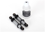 Traxxas Shocks GTS silver aluminum (assembled with spring retainers) (2) TRX-4