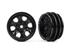 Traxxas Wheels, 1.0", Style 2 (black) (2), TRX-4M