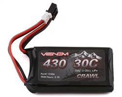 Venom Racing 2S 430mAh 7.4V 30C LiPo Battery for SCX24