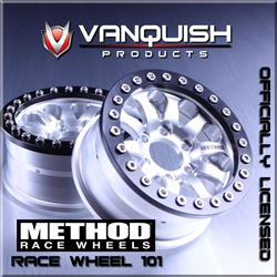 Vanquish Products Method 101 1.9" Wheel Silver / Black Anodized (2)