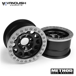 Vanquish Products Method 1.9" Race Wheel 105 Black / Silver Anodized (2)