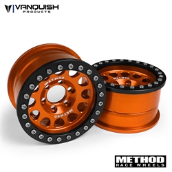 Vanquish Products Method 1.9" Race Wheel 105 Orange / Black Anodized (2)