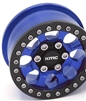 Vanquish Products Single 1.9 Aluminum KMC KM237 Riot Beadlock Wheel Blue Anodized (1)