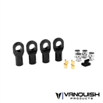 Vanquish Products Machined M4 Straight Rod Ends Black Anodized