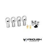 Vanquish Products Machined M4 Straight Rod Ends Clear Anodized