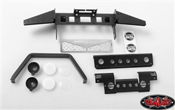 RC4WD Metal Front Bumper w/Stinger and Lights for Gelande II D90/D110