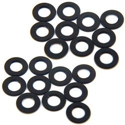 Yeah Racing Aluminum M3 Flat Washer 0.5mm (20pcs) Black