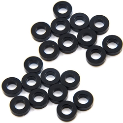 Yeah Racing Aluminum M3 Flat Washer 2mm (20pcs) Black