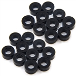 Yeah Racing Aluminum M3 Flat Washer 3mm (20pcs) Black