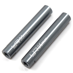 Yeah Racing Threaded Aluminum Link Pipe 6x35mm (2) Gunmetal