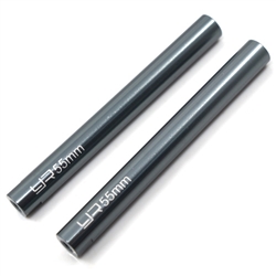 Yeah Racing Threaded Aluminum Link Pipe 6X55mm (2pcs) Gunmetal