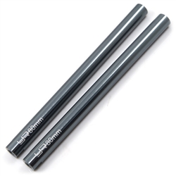 Yeah Racing Threaded Aluminum Link Pipe 6x80mm (2pcs) Gunmetal