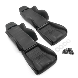 Yeah Racing Hard Plastic Seats for 1/10 Crawler (2 pcs) - Black