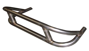 XXX Mini Sprint 600 Front Bumper. Stainless Steel. Double height (stacked) with supports.  Polished.