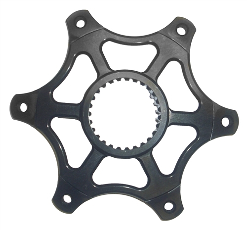 600 Mini Sprint Brake/Sprocket Hub 5/16-18.  Black.