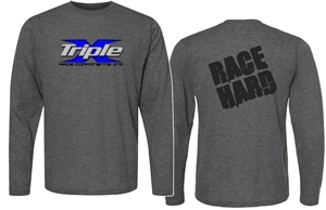 Triple X Blue X Gray Long Sleeve T-Shirt