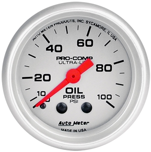 Auto Meter 4321 Ultra-Lite Oil Pressure Gauge