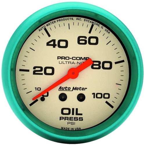 AutoMeter Ultra-Nite Analog Oil Pressure Gauge 4521
