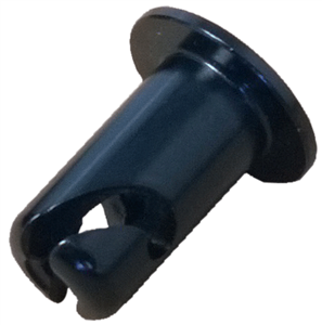 Triple X Dzus Button.  Aluminum.  Black. 0.500".