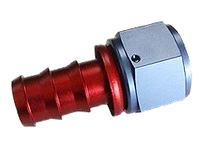 Push Lock Fittings.  Straight.  Red/Blue. -4 to -12.
