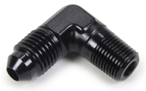 -4 AN To 1/4" NPT Straight Fitting.  Black Anodized.