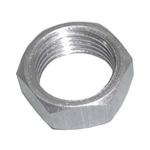 1/2" Jam Nut. Right Hand Thread. Aluminum.