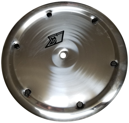 Keizer 15" Polished 6 Button Mud Cover