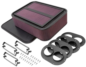K&N 6" Carbon Fiber Air Filter Box Kit