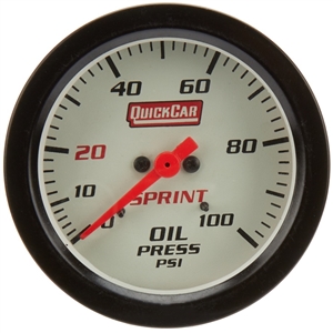 QuickCar 2 5/8" Oil Pressure Gauge