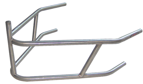 XXX Sprint Car Rear Bumper With Post. Stainless Steel. Polished.