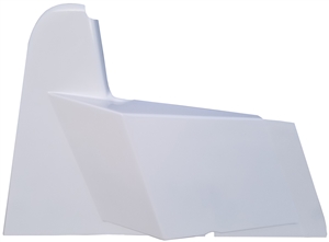 Sprint Car 5-Series Hood Center.  White.