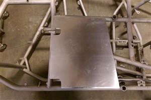 Sprint Car Right Rear Enclosure Panel. Bent RR Upright.