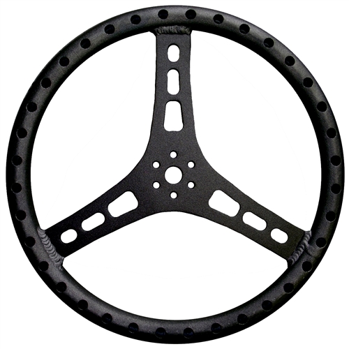 XXX Steering Wheel.  15" Wide.  1 1/8" Tube.  Lightweight Aluminum.  Black.