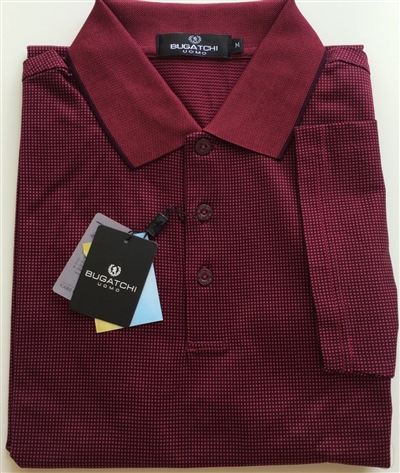 Bugatchi mercerized Egyptian cotton polo red