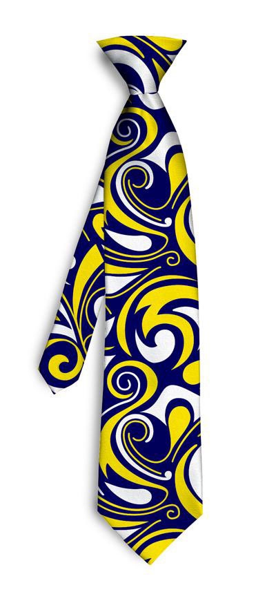 Blue Gold Splash Silk Tie LoudMouth Golf