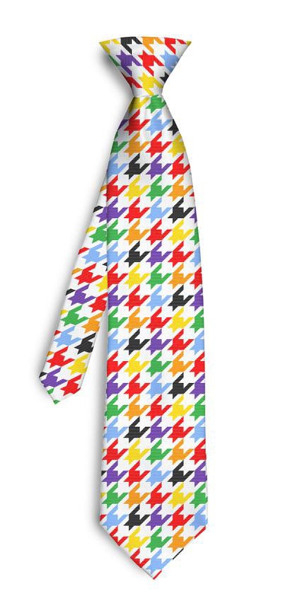 Razzle Dazzle White Silk Tie LoudMouth Golf