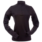 z400 Womens long sleeve zip mock neck shirt by Zero Restriction