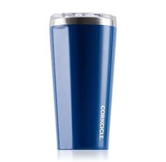 Gloss Riveria Blue custom logo tumbler corkcicle