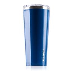 Gloss Riveria Blue custom logo tumbler corkcicle