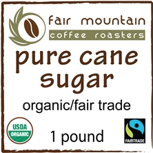 Pure Cane Sugar - 16 oz. - Fair Trade/Organic