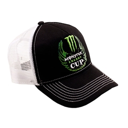 Monster Energy Cup White Mesh Cap