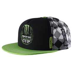 Monster Energy Cup Checkered Cap - Green